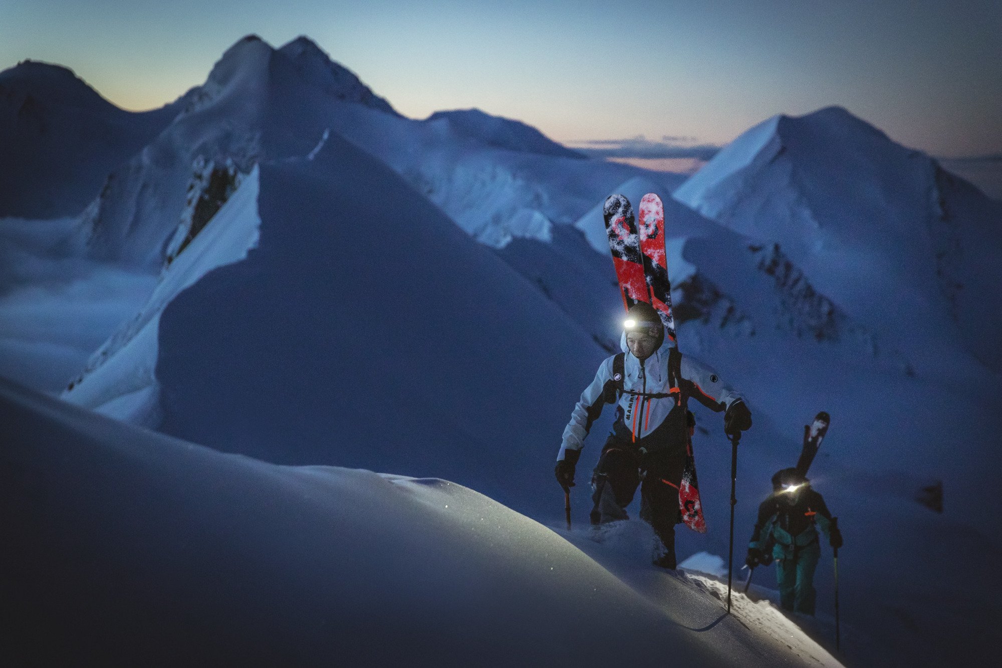 Two people in Mammut clothes